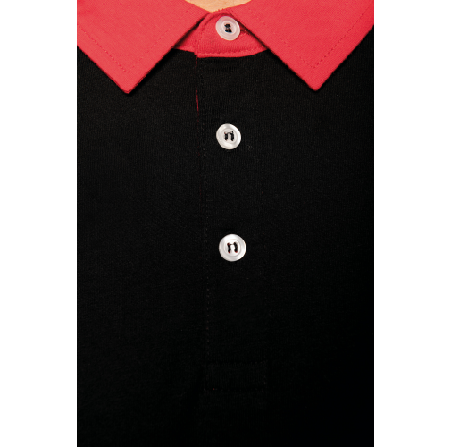 Polo jersey bicolor hombre