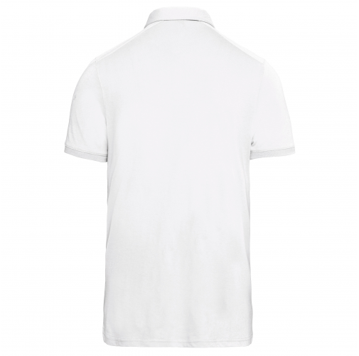 white Polo jersey manga corta hombre