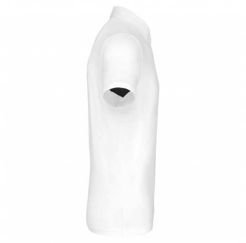 white Polo jersey manga corta hombre