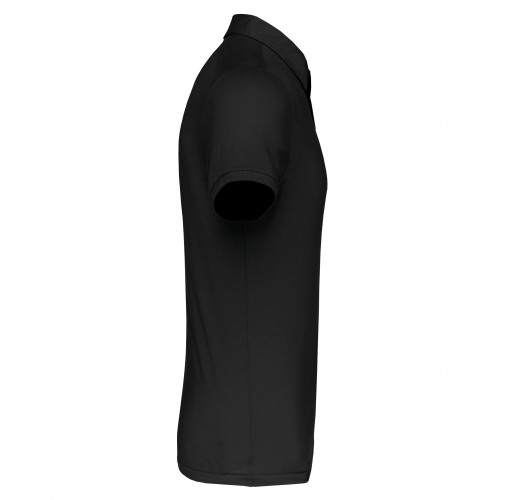 black Polo jersey manga corta hombre