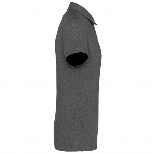 grey heather Polo jersey manga corta hombre
