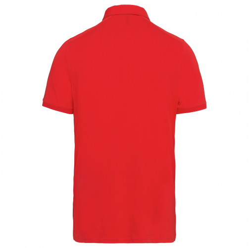 red Polo jersey manga corta hombre