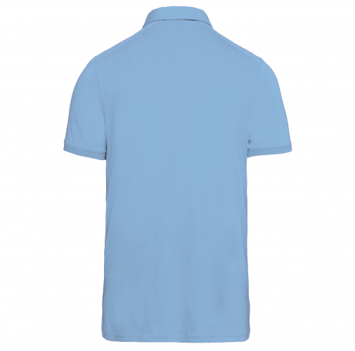 sky blue Polo jersey manga corta hombre
