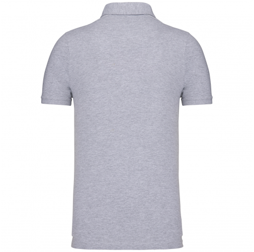 oxford grey Polo jersey manga corta hombre