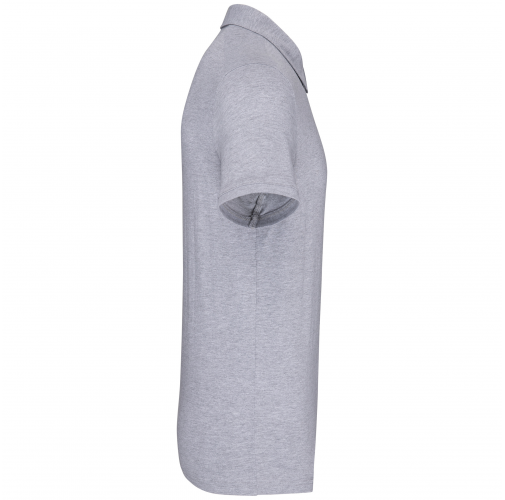 oxford grey Polo jersey manga corta hombre