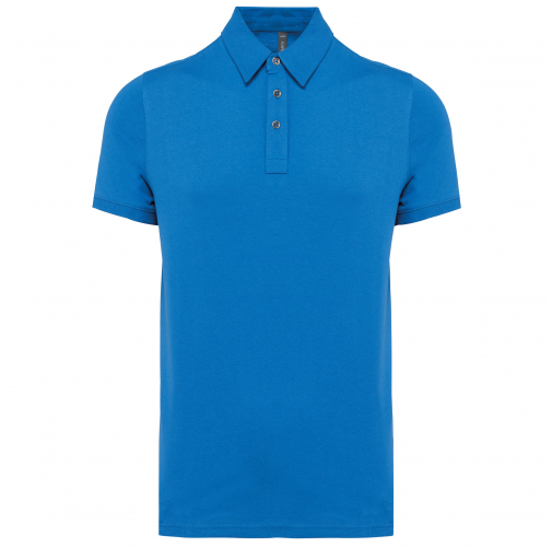 light royal blue Polo jersey manga corta hombre
