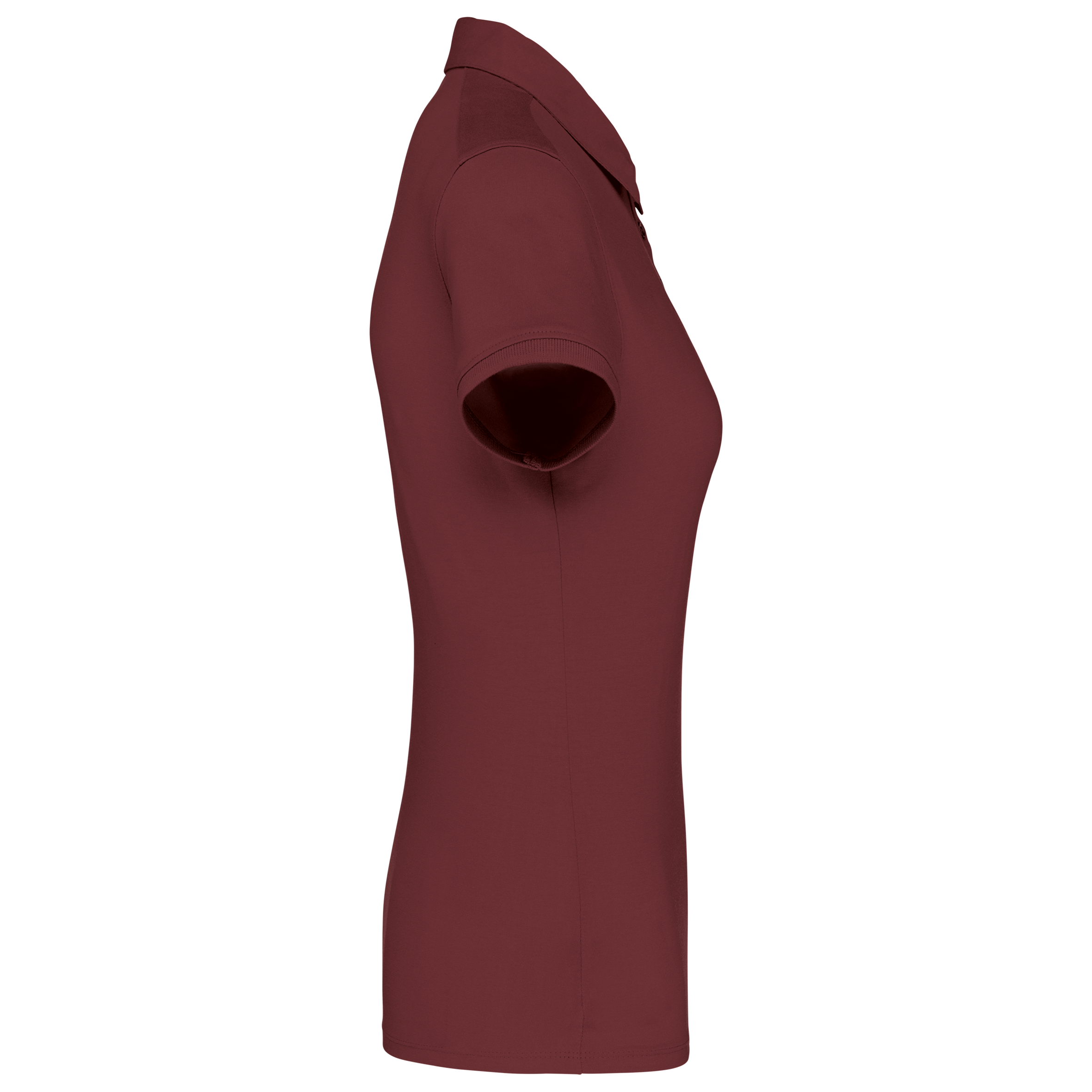 black Polo jersey manga corta mujer