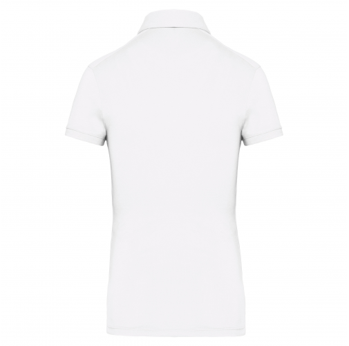 white Polo jersey manga corta mujer