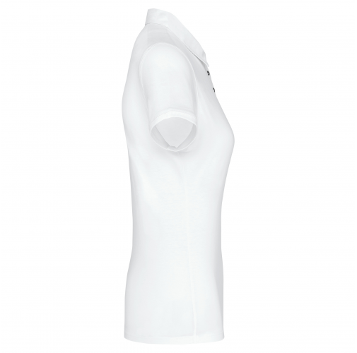 white Polo jersey manga corta mujer