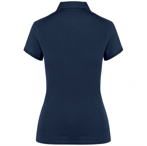 navy Polo jersey manga corta mujer