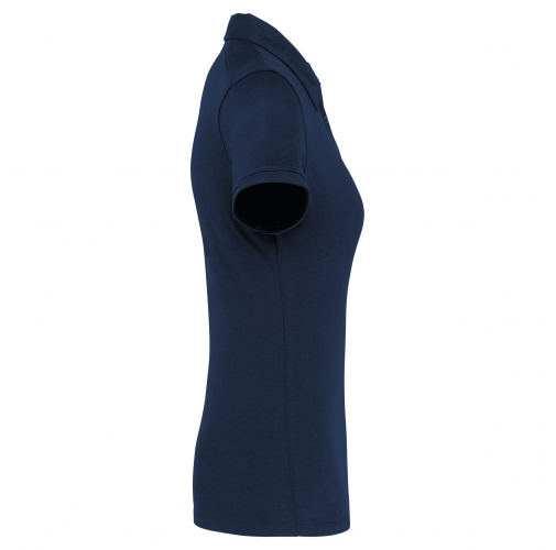 navy Polo jersey manga corta mujer