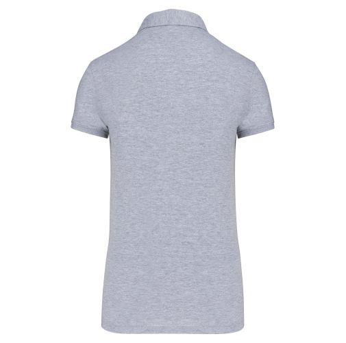 oxford grey Polo jersey manga corta mujer