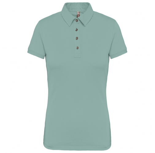 sage Polo jersey manga corta mujer