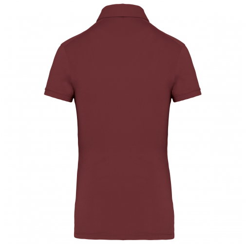 wine Polo jersey manga corta mujer