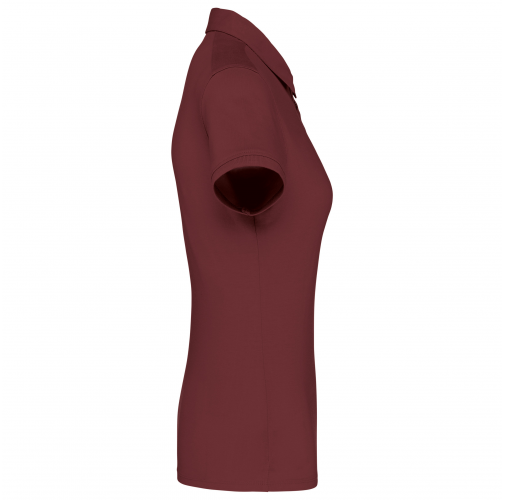wine Polo jersey manga corta mujer