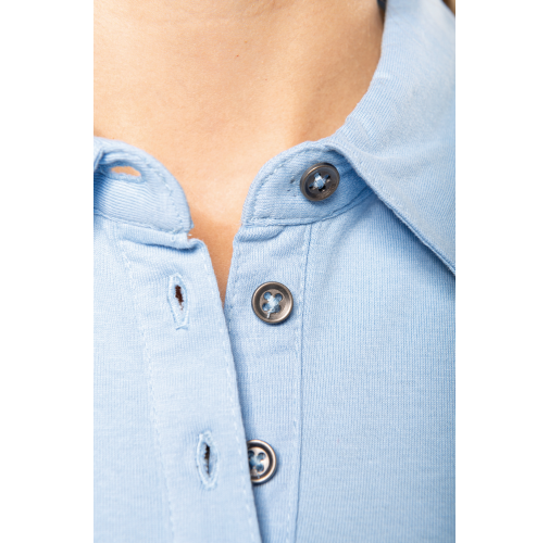 Polo jersey manga corta mujer