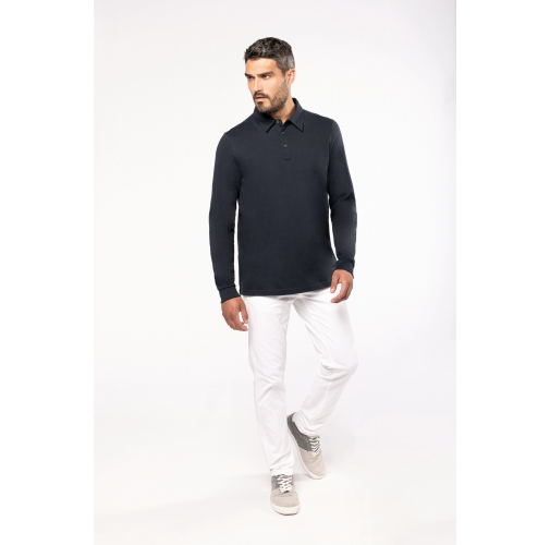 Polo jersey manga larga hombre
