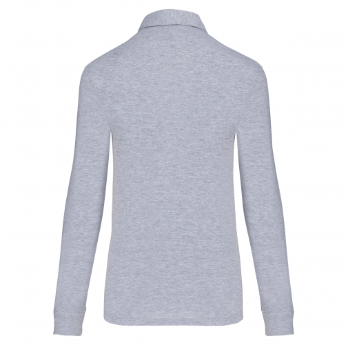 oxford grey Polo jersey manga larga mujer