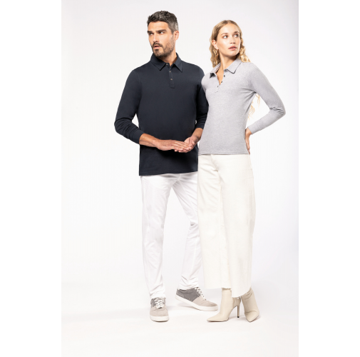 Polo jersey manga larga mujer