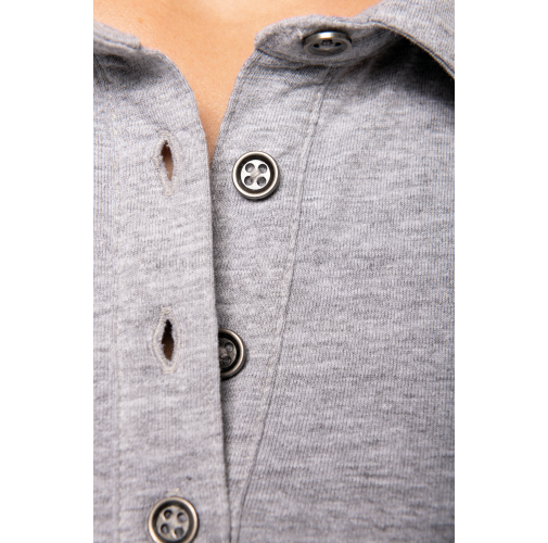 Polo jersey manga larga mujer