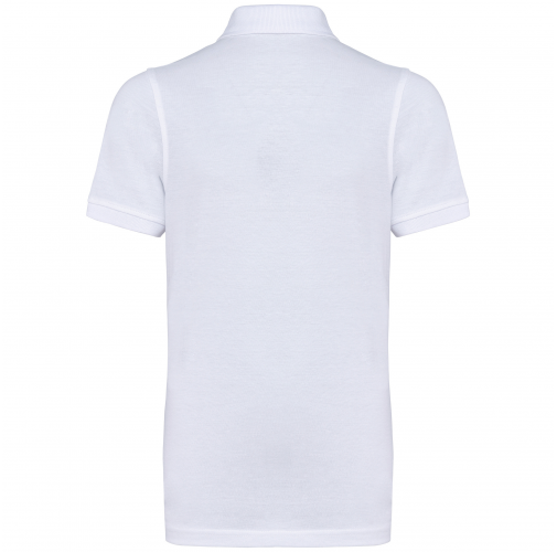 white Polo manga corta infantil