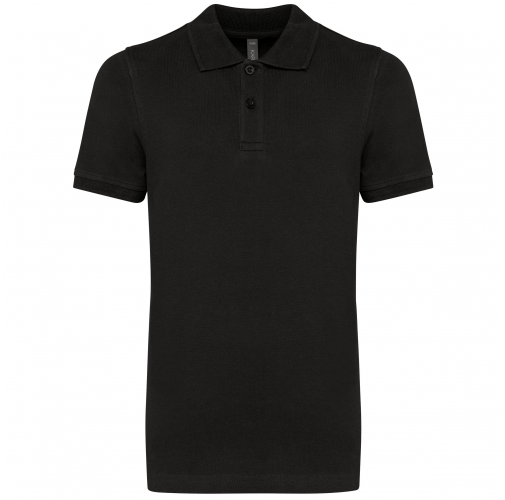 black Polo manga corta infantil