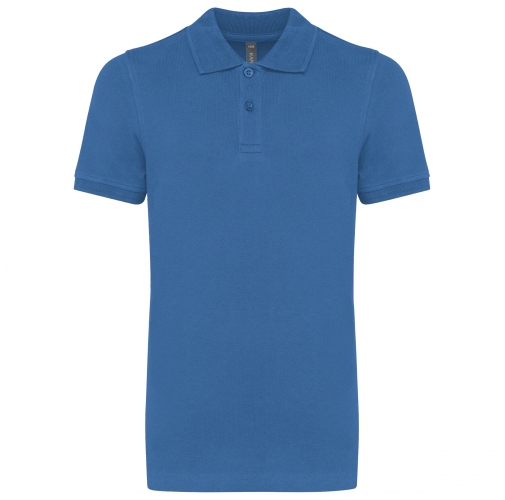 light royal blue Polo manga corta infantil