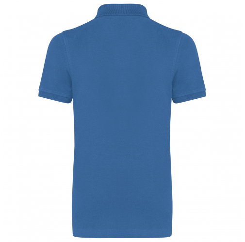 light royal blue Polo manga corta infantil