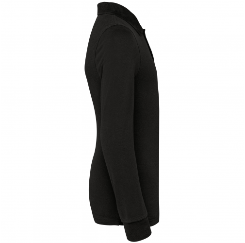 black Polo manga larga infantil