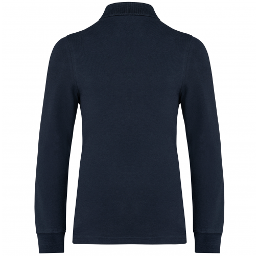 navy Polo manga larga infantil
