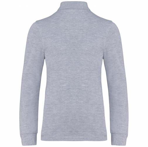 oxford grey Polo manga larga infantil