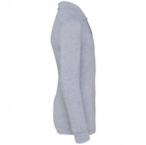 oxford grey Polo manga larga infantil
