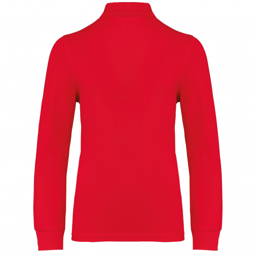 red Polo manga larga infantil