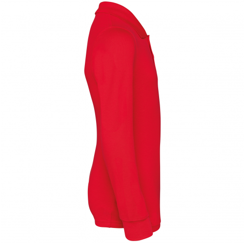 red Polo manga larga infantil