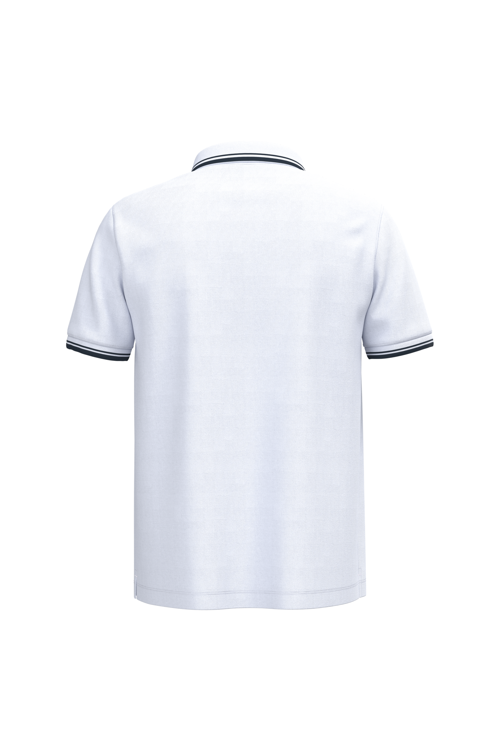 Polo de manga corta para hombre con ribetes contrastados