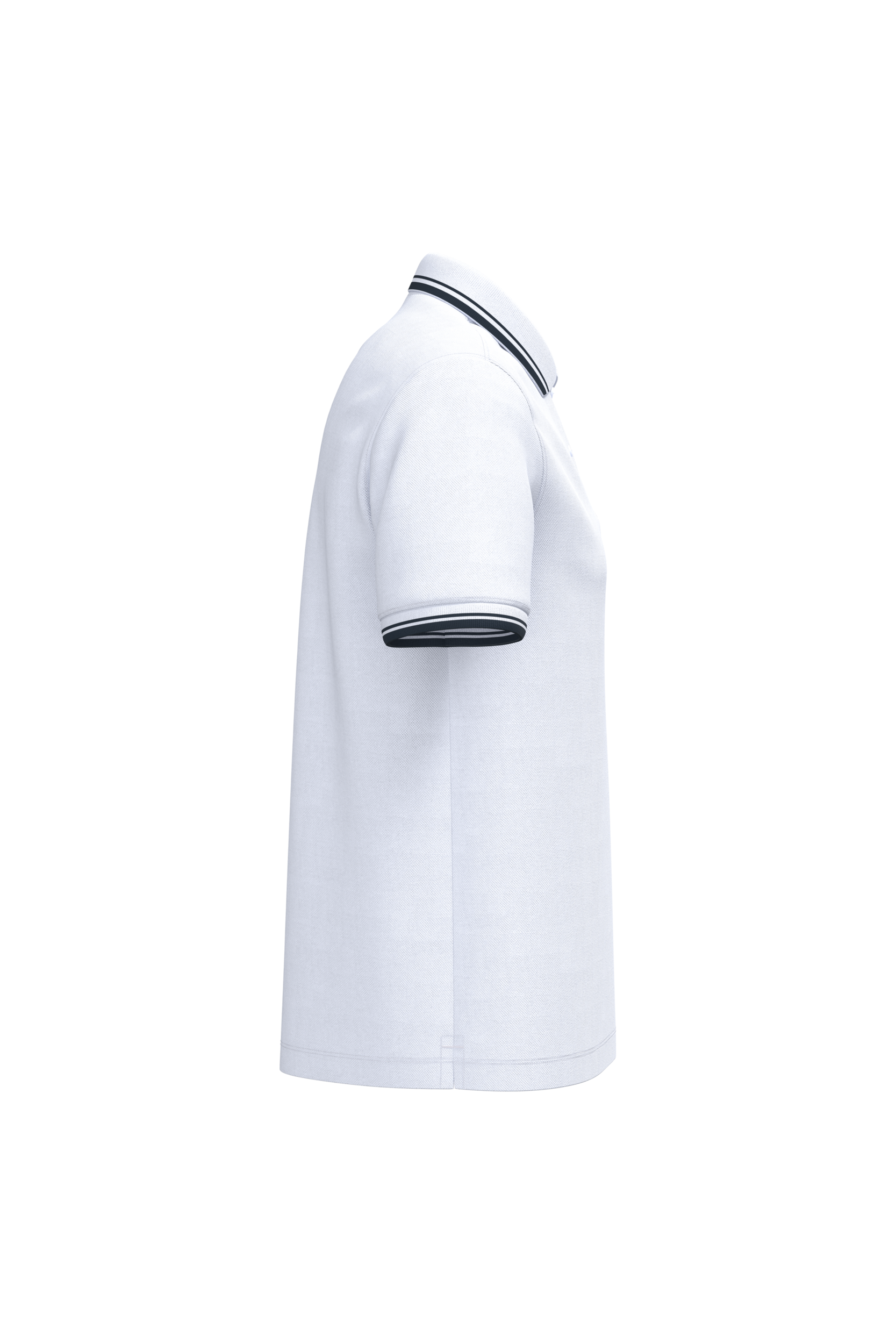 Polo de manga corta para hombre con ribetes contrastados