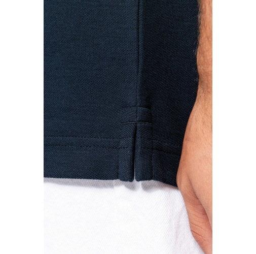Polo de manga corta para hombre con ribetes contrastados
