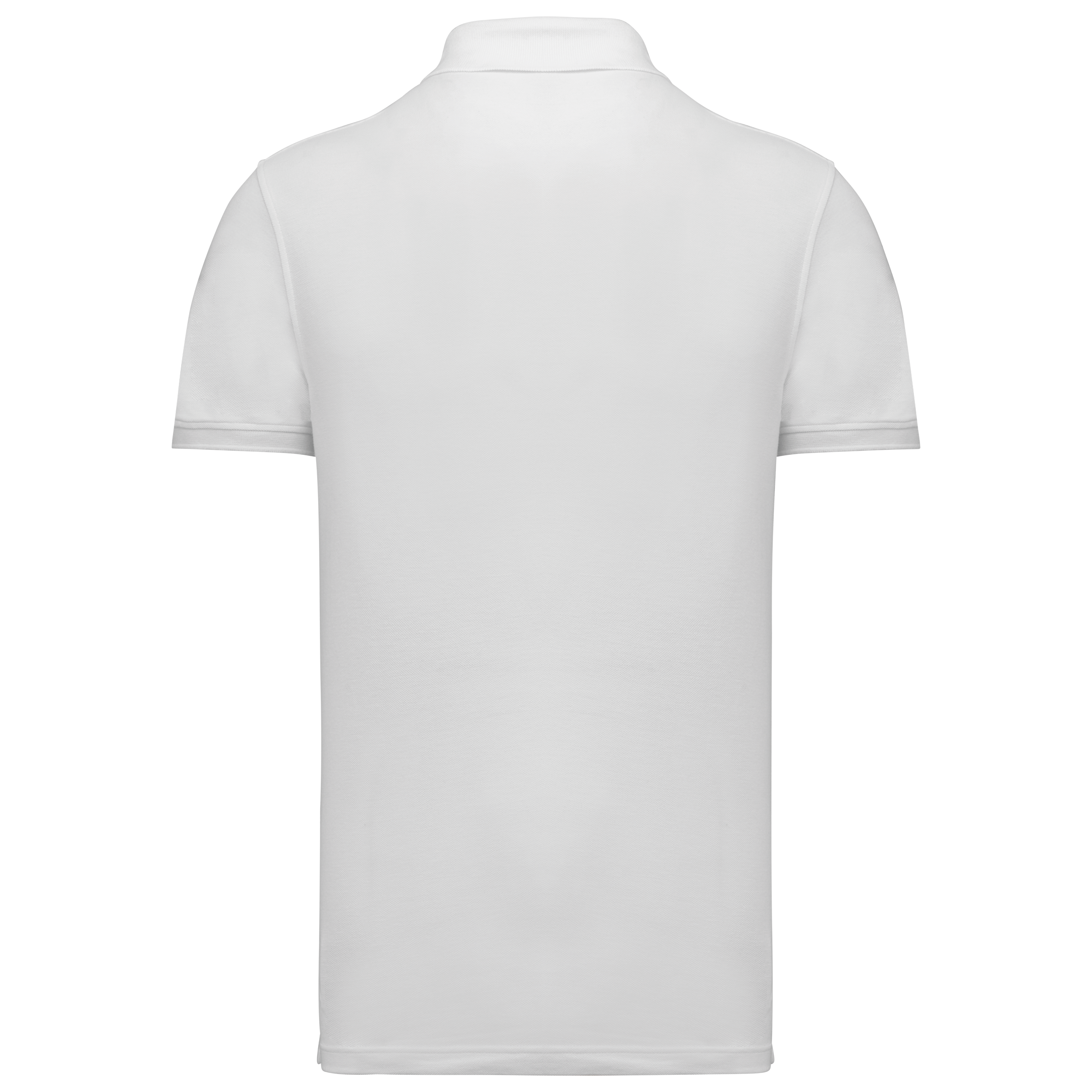 black Polo de punto piqué manga corta hombre