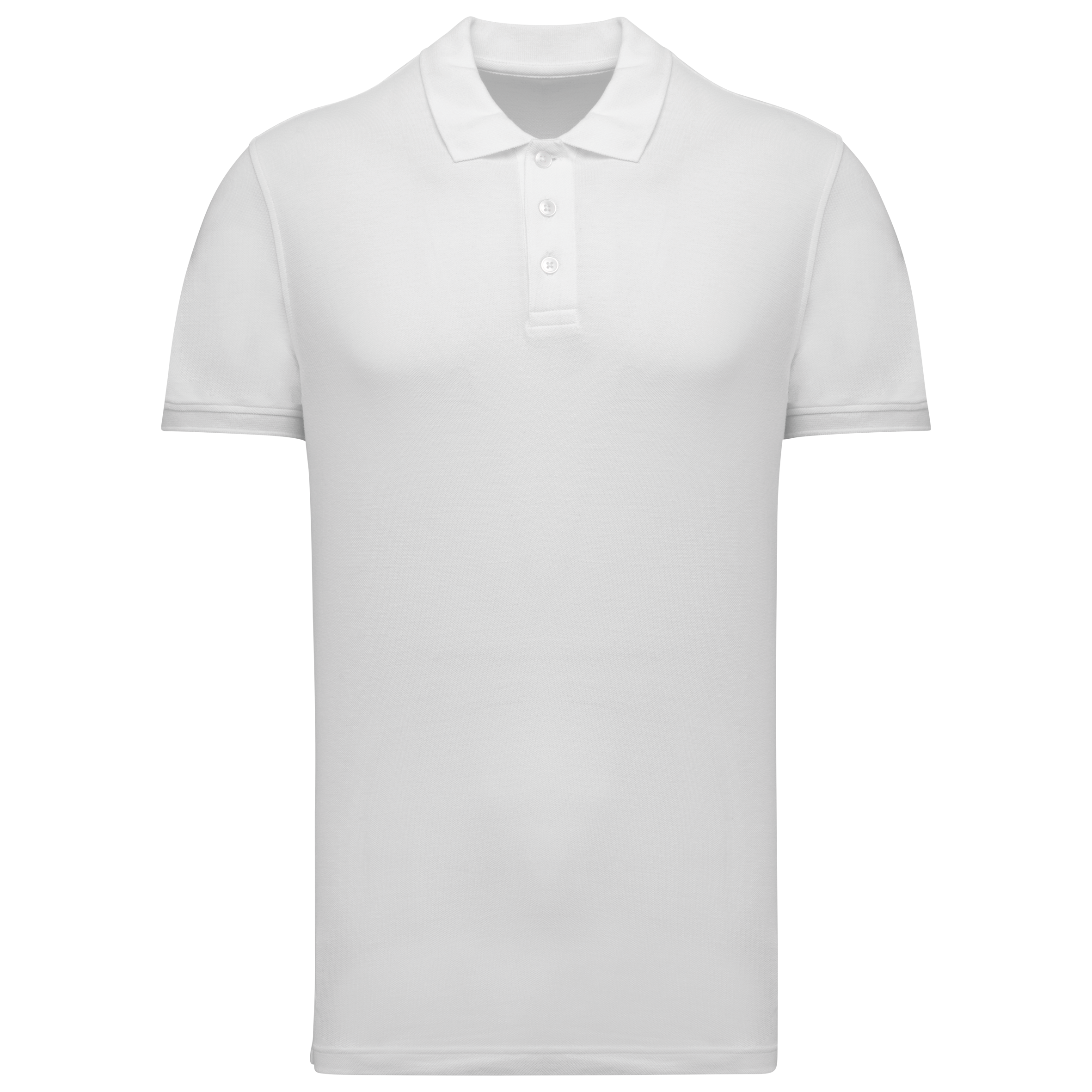 black Polo de punto piqué manga corta hombre