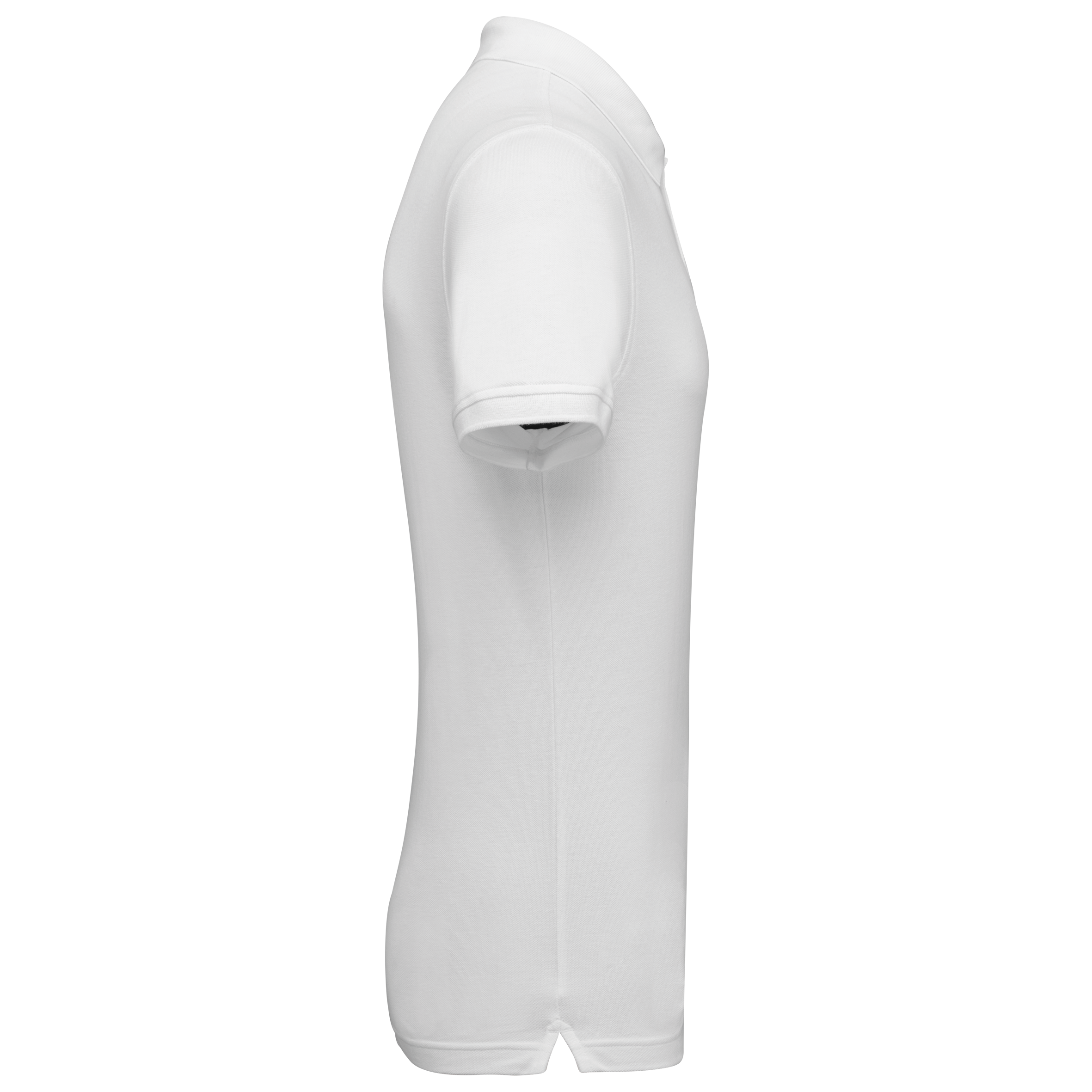 black Polo de punto piqué manga corta hombre