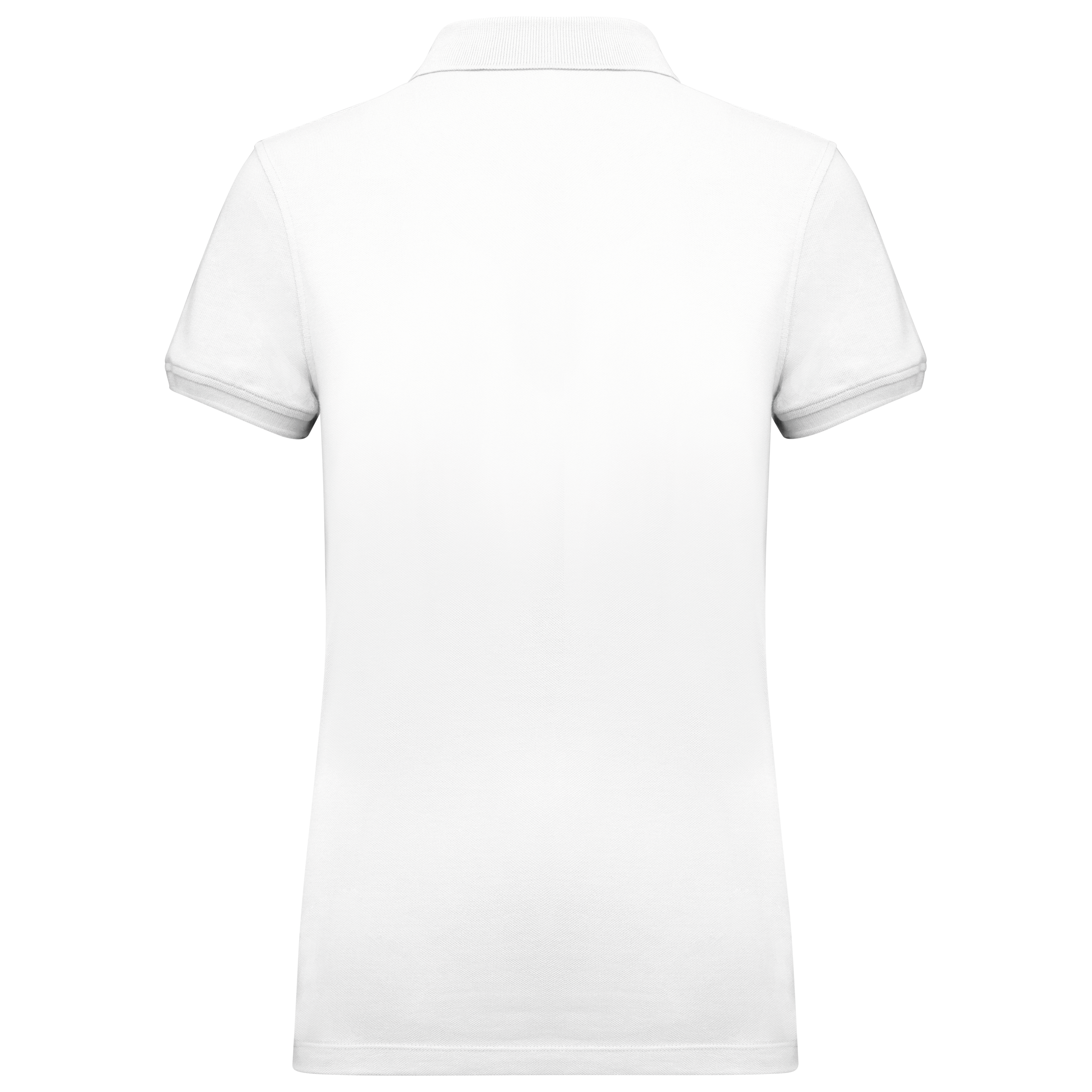 Polo de punto piqué manga corta mujer