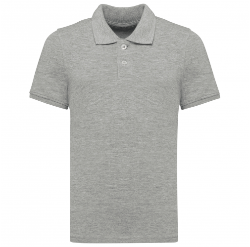 oxford grey Polo manga corta infantil