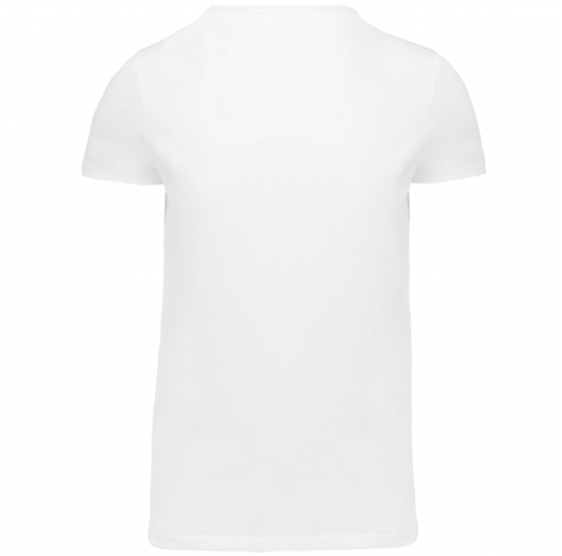 white Camiseta Supima® cuello de pico manga corte hombre