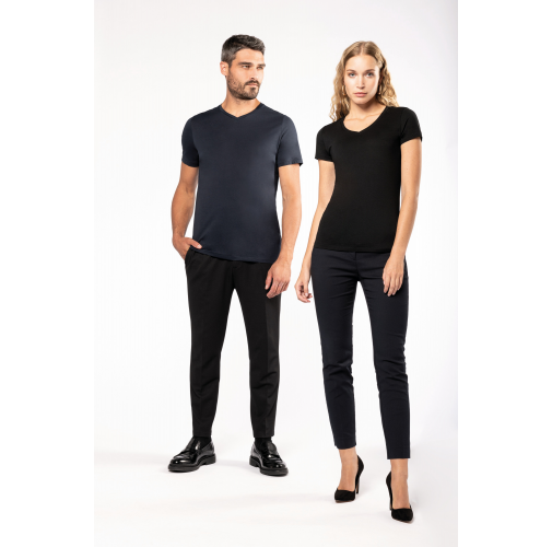 Camiseta Supima® cuello de pico manga corte hombre