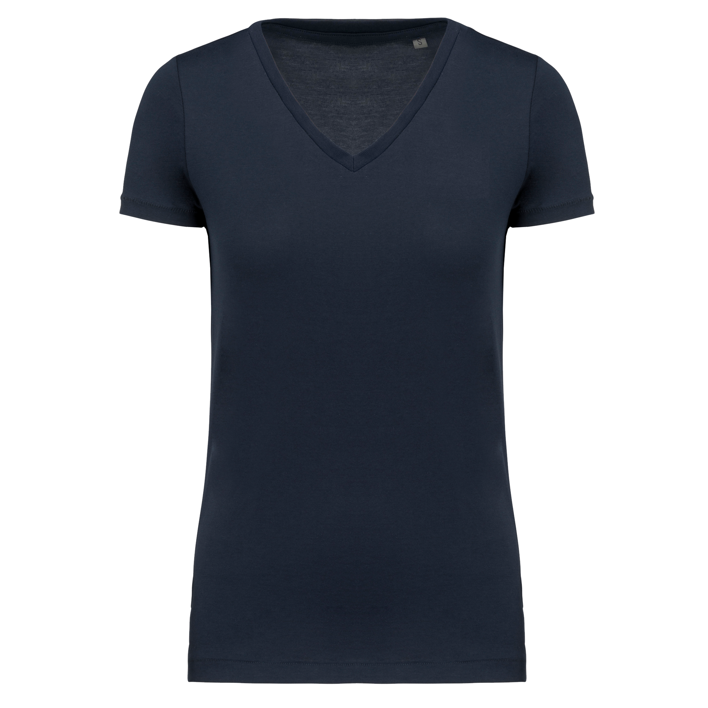 Camiseta Supima® cuello de pico manga corta mujer