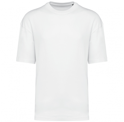 white Camiseta oversize manga corta unisex