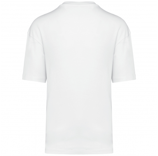white Camiseta oversize manga corta unisex