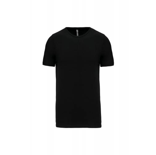 black Camiseta con elastano hombre