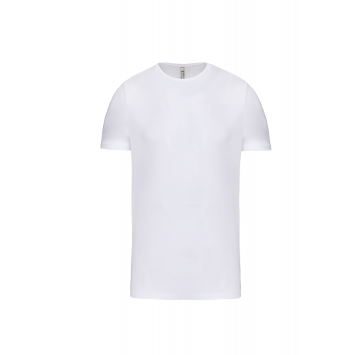 white Camiseta con elastano hombre