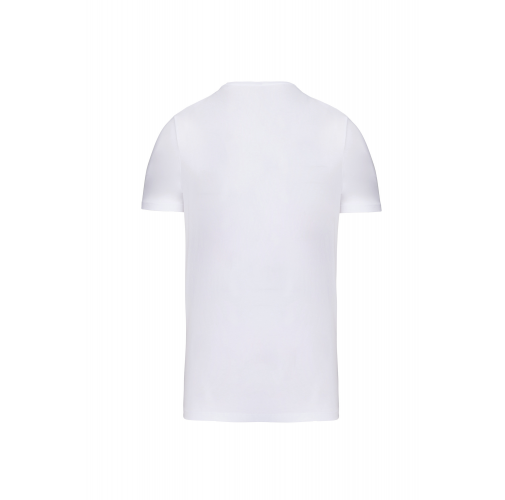 white Camiseta con elastano hombre
